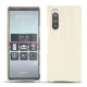 Sony Xperia 5 leather cover - Crocodile milk