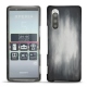 Capa em pele Sony Xperia 5 - Gris Patine