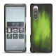 가죽 커버 Sony Xperia 5 - Vert Patine