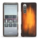 Capa em pele Sony Xperia 5 - Fauve Patine
