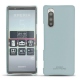 Capa em pele Sony Xperia 5 - Bleu Ciel PU