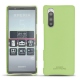 가죽 커버 Sony Xperia 5 - Vert olive PU