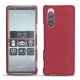 가죽 커버 Sony Xperia 5 - Rouge passion