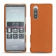 Funda de piel Sony Xperia 5 - Orange vibrant
