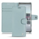 Sony Xperia 5 leather case - Bleu ciel ( Nappa - Pantone 277C ) 