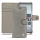 Housse cuir Sony Xperia 5 - Acier vintage ( Pantone 403C ) 