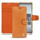 レザーケース Sony Xperia 5 - Mandarine vintage ( Pantone 165C ) 