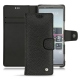レザーケース Sony Xperia 5 - Ebène ( Sleek P C12 - Black ) 