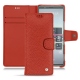 Custodia in pelle Sony Xperia 5 - Papaye ( Pantone 180C ) 