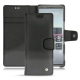 Sony Xperia 5 leather case - Onyx ( Black ) 