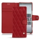 Funda de piel Sony Xperia 5 - Rouge - Couture ( Nappa - Pantone 199C ) 