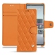 Housse cuir Sony Xperia 5 - Orange - Couture ( Nappa - Pantone 1495U ) 