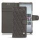 Capa em pele Sony Xperia 5 - Anthracite - Couture ( Pantone 424C ) 