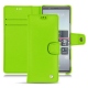 Sony Xperia 5 leather case - Vert fluo