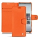 Housse cuir Sony Xperia 5 - Orange fluo