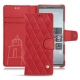 レザーケース Sony Xperia 5 - Rouge troupelenc - Couture