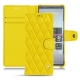 Capa em pele Sony Xperia 5 - Jaune fluo - Couture