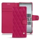 Custodia in pelle Sony Xperia 5 - Rose fluo - Couture