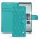 Lederschutzhülle Sony Xperia 5 - Bleu fluo - Couture