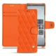 レザーケース Sony Xperia 5 - Orange fluo - Couture