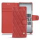 Sony Xperia 5 leather case - Cerise vintage - Couture