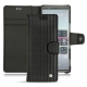 Sony Xperia 5 leather case - Abaca nero