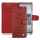 Custodia in pelle Sony Xperia 5 - Autruche ciliegia