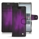 Custodia in pelle Sony Xperia 5 - Violet Patine