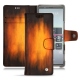 Capa em pele Sony Xperia 5 - Fauve Patine