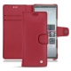 Housse cuir Sony Xperia 5 - Rouge passion