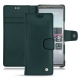 Capa em pele Sony Xperia 5 - Vert séduisant
