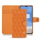 Funda de piel OnePlus 7T - Orange - Couture ( Nappa - Pantone 1495U ) 