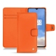 Capa em pele OnePlus 7T - Orange fluo