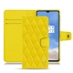 Funda de piel OnePlus 7T - Jaune fluo - Couture
