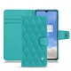 Capa em pele OnePlus 7T - Bleu fluo - Couture