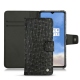 Capa em pele OnePlus 7T - Autruche nero