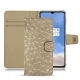 OnePlus 7T leather case - Autruche desert
