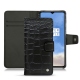 Housse cuir OnePlus 7T - Crocodile nero