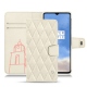 Custodia in pelle OnePlus 7T - Blanc escumo - Couture