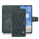 Custodia in pelle OnePlus 7T - Blu marino - Couture
