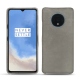 Lederschutzhülle OnePlus 7T - Acier vintage ( Pantone 403C ) 