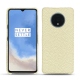 Lederschutzhülle OnePlus 7T - Ivoire ( Sleek P C12 - White ) 