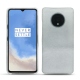Coque cuir OnePlus 7T - Platinium ( Pantone 877C ) 