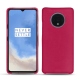 Lederschutzhülle OnePlus 7T - Rose fluo