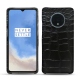 Funda de piel OnePlus 7T - Crocodile nero