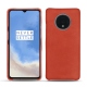 OnePlus 7T leather cover - Arange clouquié