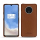 Coque cuir OnePlus 7T - Marron PU