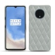 Custodia in pelle OnePlus 7T - Gris - Couture ( Nappa - Pantone W428C ) 