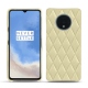 Lederschutzhülle OnePlus 7T - Beige - Couture ( Nappa - Pantone 7502C ) 