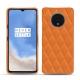 Funda de piel OnePlus 7T - Orange - Couture ( Nappa - Pantone 1495U ) 